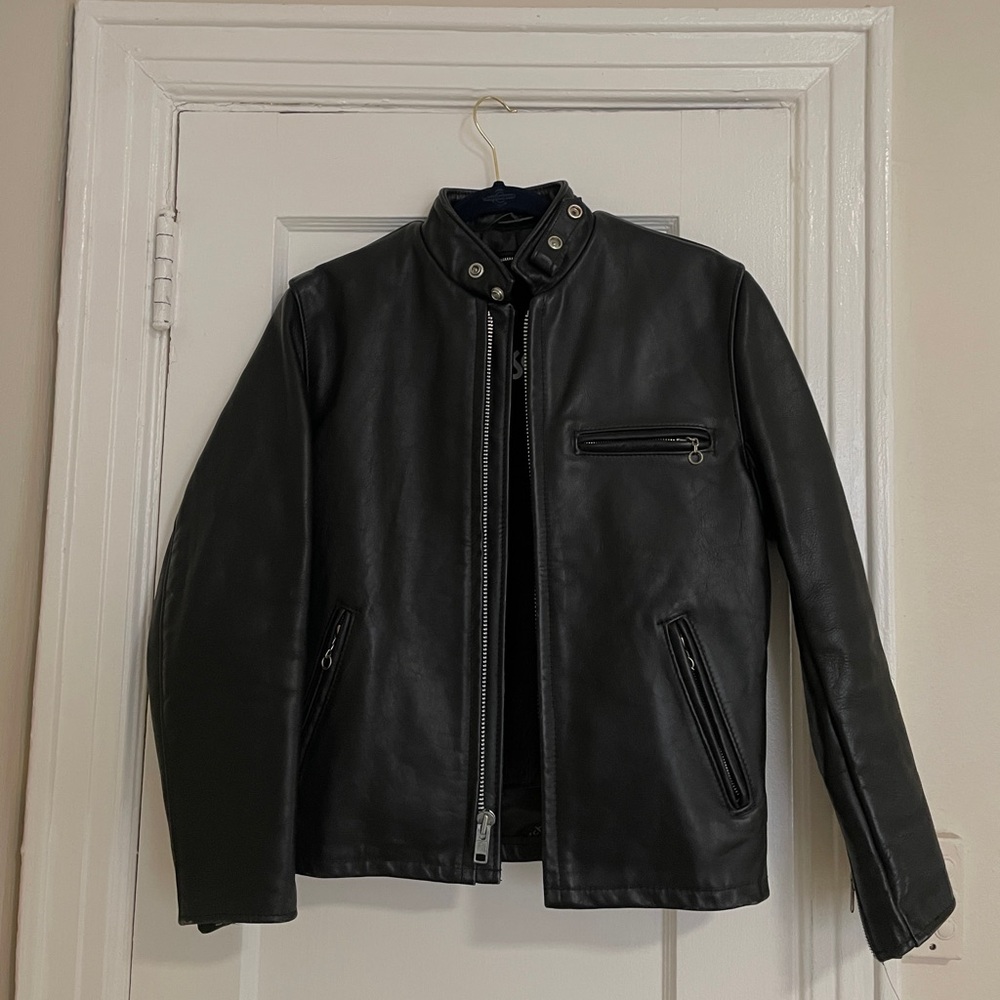 Vintage Schott NYC Genuine Leather Jacket with removable fur lining